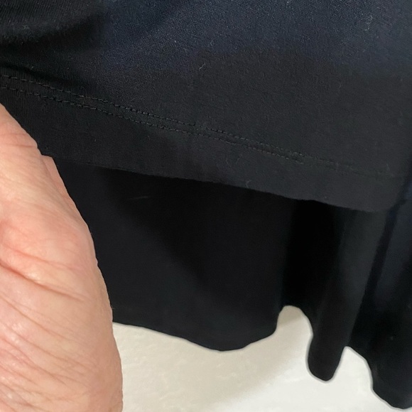 KAREN KANE - DARK BLACK BLOUSE ADORNED WITH TINY SEQUINS, 2 LAYERED- EXC COND B5 - Picture 6 of 15